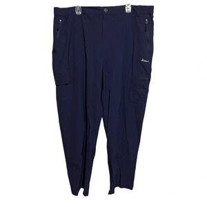 Pudolla Hiking Outdoors Pants Mens XXXL Blue Straight Stretch Athleisure